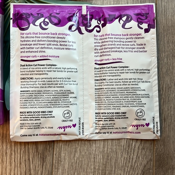 5/$25 ☀️NEW Not Your Mother's Curl Talk Bond Building Shampoo 2 oz plus extras - Picture 3 of 3